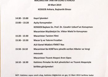 13 Mart 2019 / Macaristan Tanıtım Günü Etkinliği