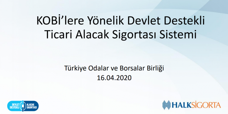 KOBİLERE YÖNELİK DEVLET DESTEKLİ TİCARİ ALACAK SİGORTASI SİSTEMİ
