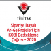 TÜBİTAK Siparişe Dayalı Ar-Ge Projeleri için KOBİ Destekleme Çağrısı (Sipariş Ar-Ge – 2020) Açıldı!