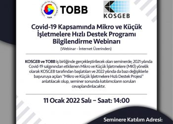 Covid-19 Kapsamında Mikro ve Küçük İşletmelere Hızlı Destek Programı Bilgilendirme Webinarı